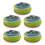60 Tiara Encapada Montagem Colorida Mix Cores Bb Candy 10mm