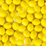 60 Unidades De Limões Falsos 3 1 X 2 1 Polegadas Frutas Fal
