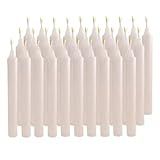 60 Vela Palito Branca 13 5cm Pequena 100 Parafina Pura Pacote 60Un Brancas Decorativa 4H Queima Premium Shalom Styles