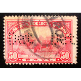 6042 Estados Unidos - Selo Col. Postal Com Perfin Yvert 10 C