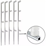 60pcs Haste Aluminio Estrela Cerca Elétrica 4 Isoladores