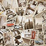 64 Cartões Postais Vintage Retrô De Viagem Antigos Para Colecionar Cartões Postais Vintage Colecionáveis Pacote Com 2 Conjunto