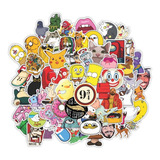 64x Adesivos Personagens Desenho Nostalgia Antigo Nerd 24