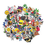 64x Adesivos Personagens Desenho Nostalgia Antigo Nerd 25