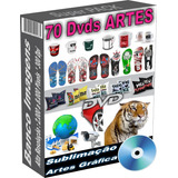 66 Dvds Gráfica Estampas Vetor Sublimação