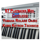 67 Católicos Playbacks Midi Para Teclado