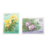 6732 Japão - Flores Série Completa Selos Yvert Nº 1515/6 Nnn