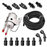 6AN Kit Adaptador De Linha De Injeção De Combustível De 6 Metros EFI FI Com Filtro Regulador LS Conversão Com 12 Peças Kits De Extremidades De Mangueira De Encaixe Giratório Com Trava De Pressão Para