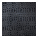 6m  Piso Borracha Moeda Preto Resistente Academia 50x50cm