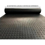 6m Piso De Borracha Moeda Preto 3mm X Larg 80cm X Comp 6m