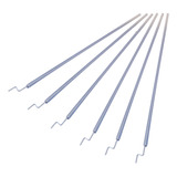 6pç Arame Aço 1mm X 49cm C Dobra Z Na Ponta Tubo Conduíte