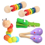 6pcs Brinquedo De Chocalho De Bebê De Educação Infantil