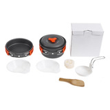  6pcs Camping Panelas Mess Kit Cookset Cozinha Ao Ar Livre