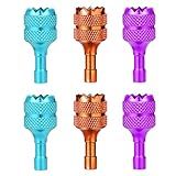 6pcs Drone Controller Sticks Mini Drone Controller Thumb Sticks Drone Joystick Replacement Compatible With DJI Mini 3 Pro DJI RC Smart Controller Accessories Light Blue Purple Orange