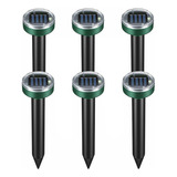 6pcs Repelente Espanta Cobra Escorpião Solar Ultrassônico 
