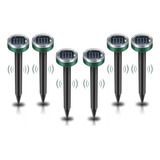 6pcs Repelente Solar Sem Fio Proteção Contra Ratos E Cobras