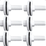 6un Adaptador Plastico Roscável Flange Fixa Rosca 1 2 Branco