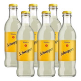 6un Água Tônica Schweppes Original Garrafa Vidro 250ml