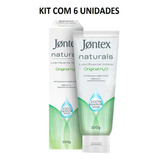 6un Jontex Naturals Original H2o Lubrificante Íntimo De 100g