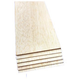 6x Chapa Madeira Balsa 3.2mm Uso Em Modelismo E Maquetes