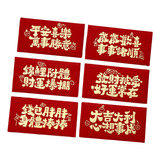 6x Envelopes Vermelhos Do Ano Novo Lunar Chinês, Estilo H