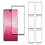6x Película 3d Vidro Compatível Com Xiaomi 13 Lite Tela 6.55