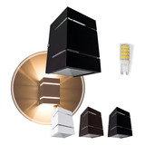 6x Arandela Frisos E Facho Externa Led G9 5w St327 Preto Luz Branco Quente 110v 220v