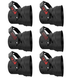 6x Canhão Refletor Tx Pimbim Par36 Preto Globo Espelhado