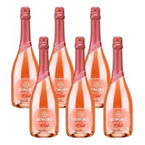 6x Espumante Rosé Aurora Moscatel Garrafa 750ml