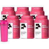 6x Max Shake 400g Cada Coqueteleira Max Titanium