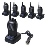 6x Rádio Ok Tok Baofeng 777s Carregador 12v Carro Caminhão