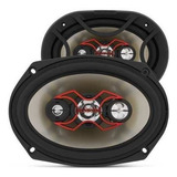 6x9 Bravox 140w Rms Alto Falante Quadriaxial B4x69x Kit Som