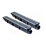 7,5 Ralo Linear 7x100 Grelha Alumínio + Coletor Agua Pluvial