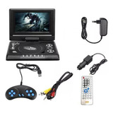 7 8 Leitor De Dvd Portátil Com Função Tv fm usb jue Cor Preta