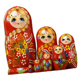 7 Pçs Russo Nidificação Boneca Matryoshka Bonecas
