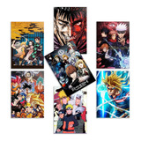 7 Placas Decorativas 30x21cm De Animes