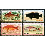 7 Selos De Niue - Fauna Marinha Peixes Crustáceos - L.4140