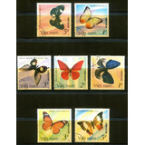 7 Selos Fauna Borboletas Mariposas Insetos Vietnam - L.3434