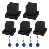 7 Acabamento Quadr Metal Preto Black 7 Adaptador Reg Docol