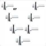 7 Adaptador Plastico Roscável Flange Fixa Rosca 1 2 Branco