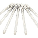 7 Canetas Gel Signo Angelic Colour Uni ball Branca