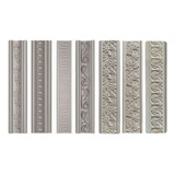 7 Formas Molduras Rodateto Rodape 50cm Decoração Em Gesso