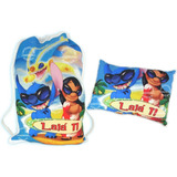 7 Kit Personalizado Almofada Mochila Festa Pijama Lembranc