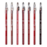 7 Lapis Contorno Labial Matte De Madeira Easy Ruby Kisses Cor Red Deep Reed Nude Pale Nude Nude Rose Marsala E Burgundy