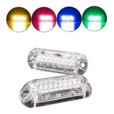 7 Par Strobo Som Automotivo Ajk Rgb Colorido 7 Cores Kit