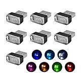 7 Peças De Lâmpada USB LED Para Ambiente Interior De Carro Mini Luz USB Luz Ambiente De Carro Acessórios De LED Recarregável Para Carro Laptop Luz Noturna 7 Cores 