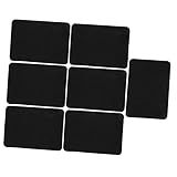7 Peças De Placa De Preço Regravável Mini Etiquetas Cesta Preta Prateleira Magnética Quadro Suportes De Etiquetas Cavalete Lousa Acrílico Placa De Lousa Placas Pretas Placas De Massagem Apagáveis