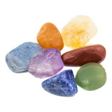 7 Pedras Dos Chakras Naturais Cristais Pequenas Kit Mistos