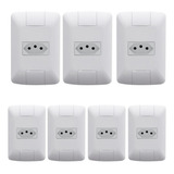 7 Tomada Simples 20a Com Espelho Branco 4x2 Promoção