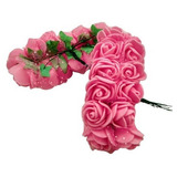 72 Mini Rosa De Eva Rosinhas Flor Artificial Decoração 